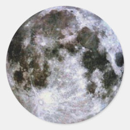 Full Moon Stickers Runt Klistermärke