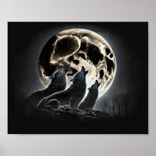 Full Moon Vargars Howling Poster