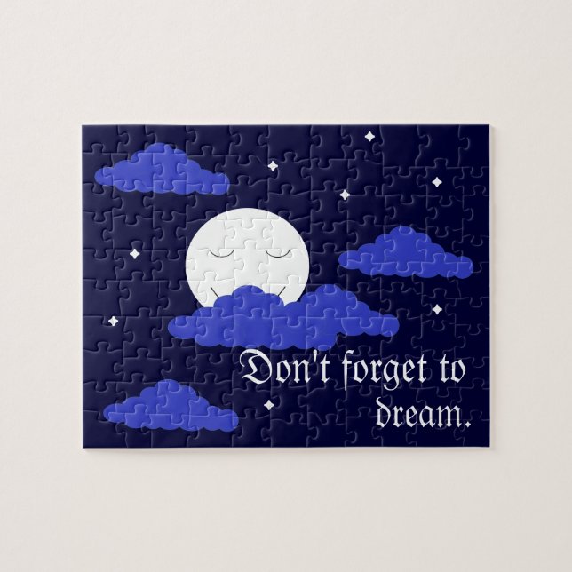 Full Moon vid Midnight & Stars: Pussel (Horisontell)