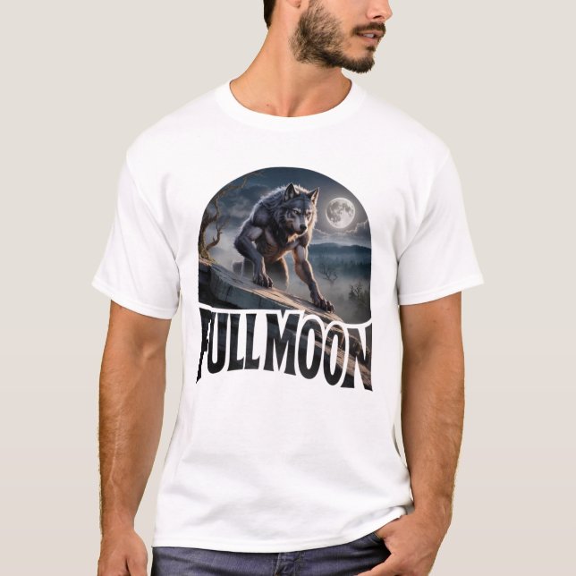 Full Moon Werevarv T Shirt (Framsida)