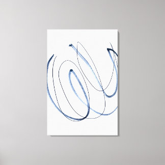 Full Motion, minimalistisk abstrakt linjekonst Can Canvastryck