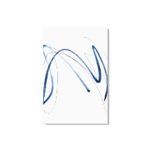 Full Motion, minimalistisk abstrakt linjekonst Can