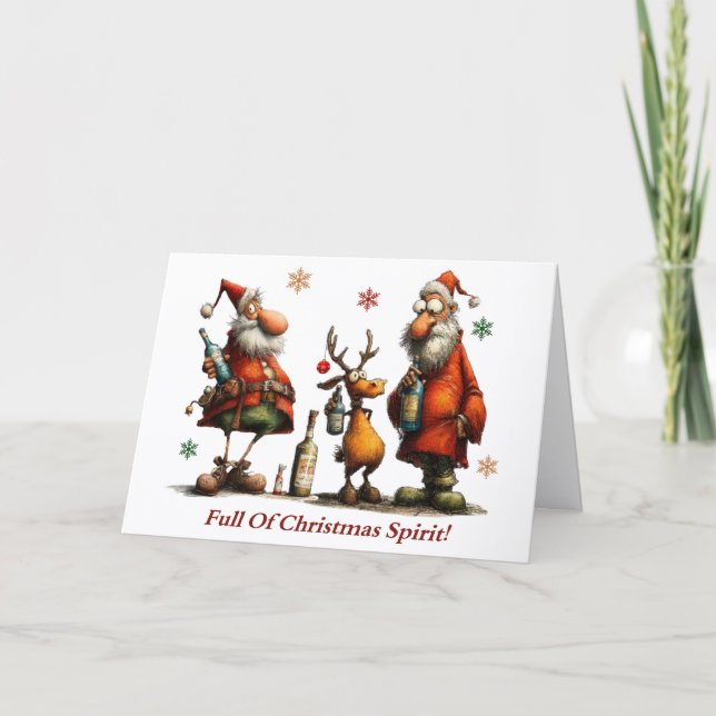 Full Of Christmas Spirit Card Kort (Framsida)
