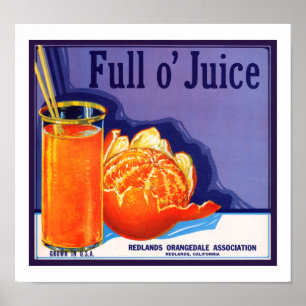 Full ofruktsaft poster