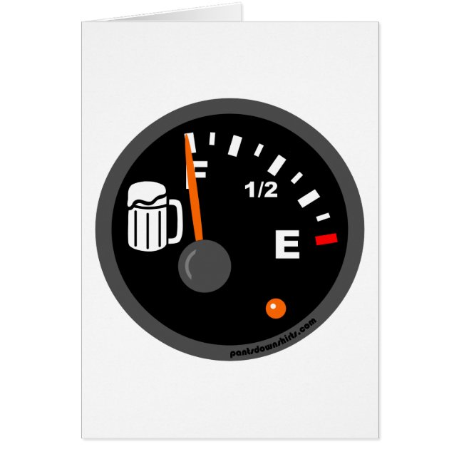 FULL ÖLTANK HÄLSNINGSKORT (Framsidan)