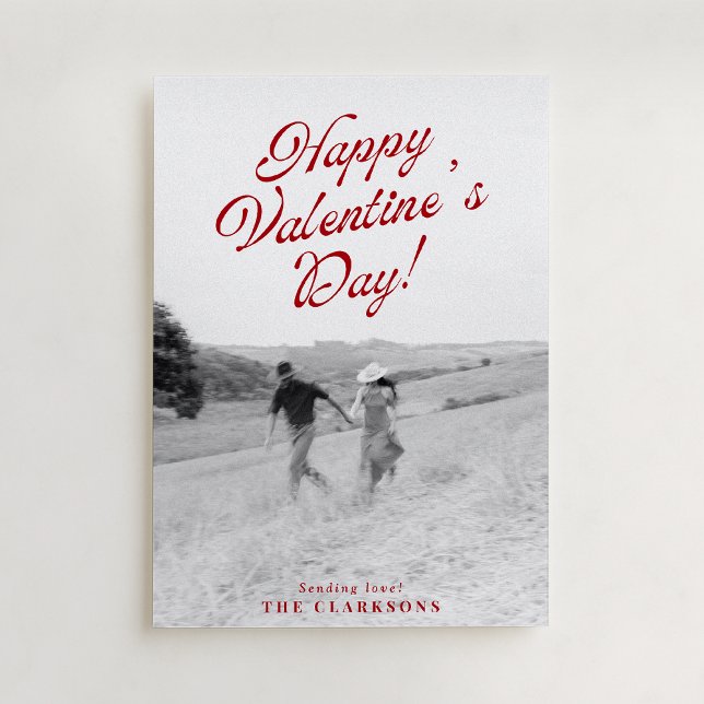 Full Photo Modern Valentine’s Day Card Inbjudningar (Skapare uppladdad)