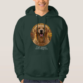 Full Speed Zero Regrets Guld Hoodie