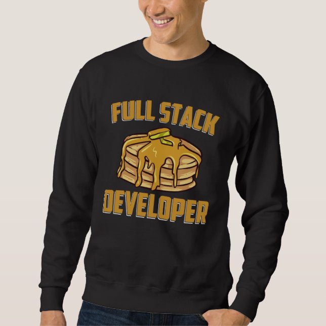 Full Stack Developer  Programming Coding Geek Lång Ärmad Tröja (Framsida)