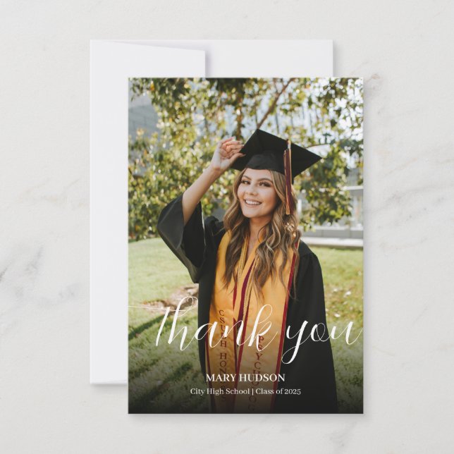 Full storlek Studentexamen Tack Kort (Framsida)