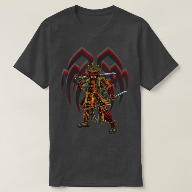 FULL SUITED SAMURAI JAPANESE WARRIOR  T SHIRT (Design framsida)