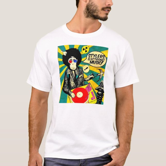 Full T-tröja för apa D.J Tee (Framsida)