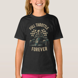 Full Throttle Forever – Vintage Racing Spirit T Shirt