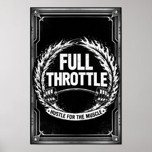 Full Throttle Gym Poster – Sävja För Muskel F