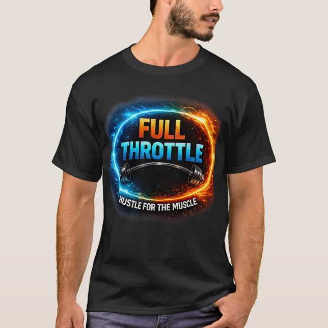Full Throttle Kram för Muskel T-Shirt | Roligt (Framsida)