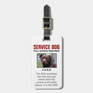 Full tjänste- hund - ta fram det krävda emblem bagagebricka