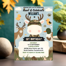 full Vild Camo Oh Hjort-jakt 1:a födelsedag