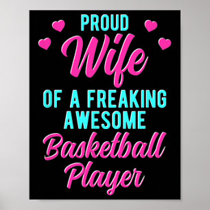Fulla Husband Frasdesign För Skelettspelare Hustru Poster