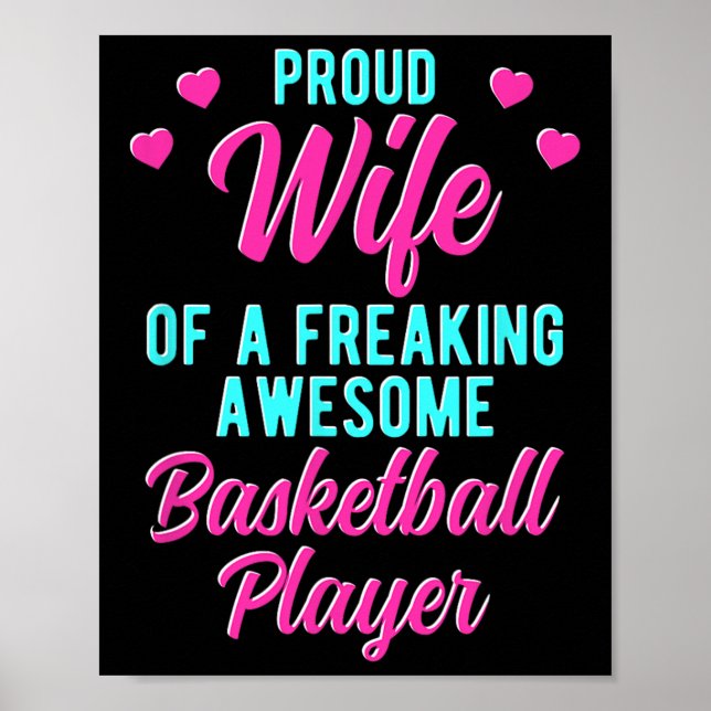 Fulla Husband Frasdesign För Skelettspelare Hustru Poster (Framsidan)