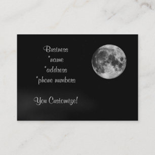 Fulla Moon* för *Unique Lunar visitkortar Visitkort