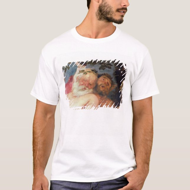 Fulla Silenus som stöttas av Satyrs, c.1620 Tee Shirt (Framsida)