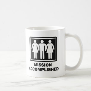 Fulländad Threesome för beskickning Kaffemugg