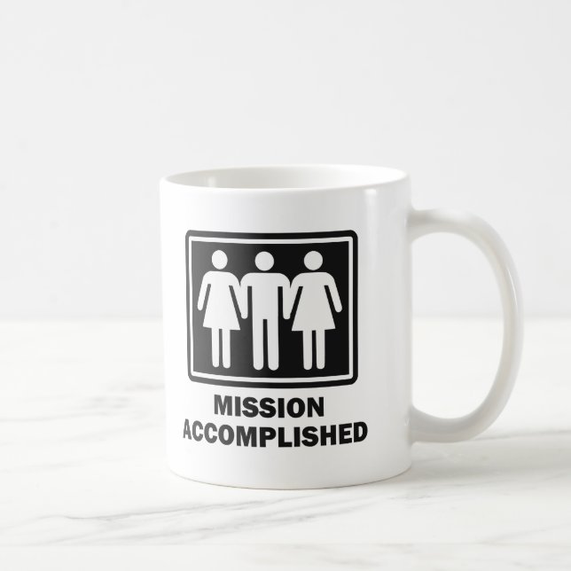 Fulländad Threesome för beskickning Kaffemugg (Höger)