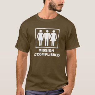 Fulländad Threesome för beskickning T Shirt