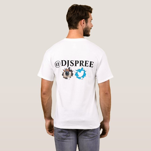 FULLBLAST RADIOSÄNDE LOGOTYPSKJORTAN MED DJ-FEST TEE (Hel baksida)