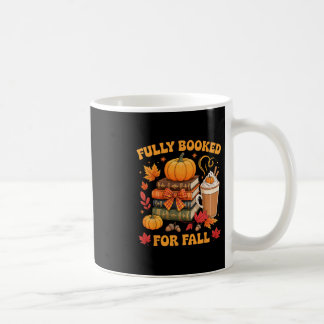 Fullbokad för höstens böcker pumpa höst tack kaffemugg