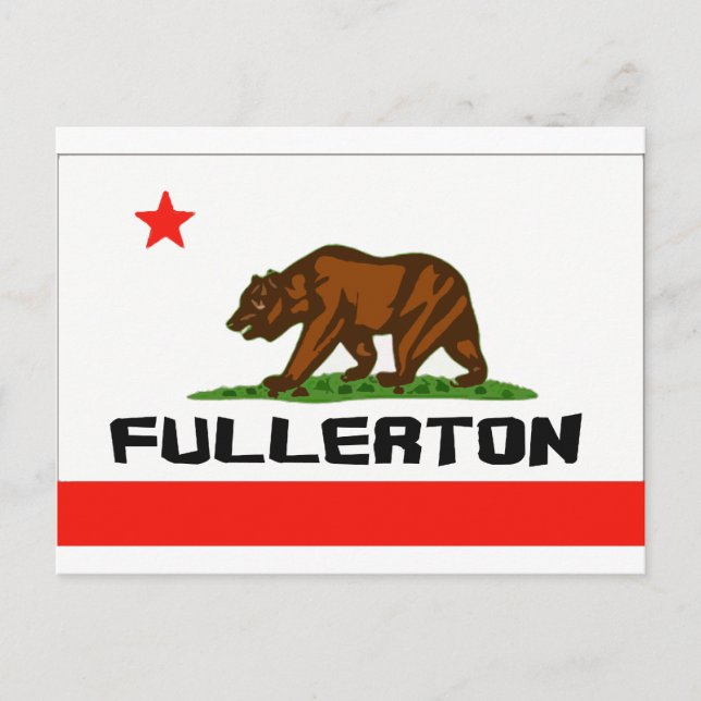Fullerton,Ca - Produkter Vykort (Framsida)