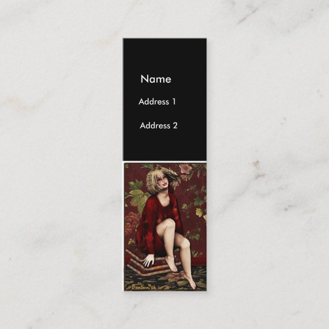 FullFigureLady Mini Visitkort (Framsida)