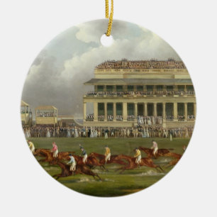 Fullföljandet av Epsomen Derby i 1822 Julgransprydnad Keramik