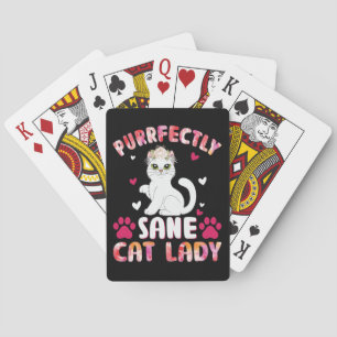 Fullkomligt vettig kattdam casinokort