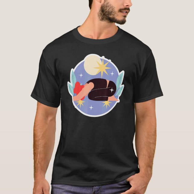 Fullmåne Bästa Yoga T Shirt (Framsida)