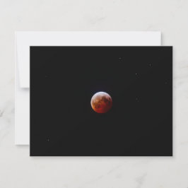 Fullmåne Foto Print Anteckningskort