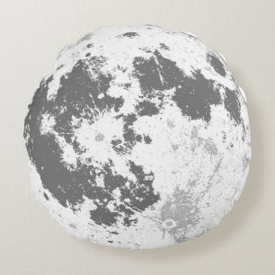 Fullmåne ljusa Supermoon Rund Kudde