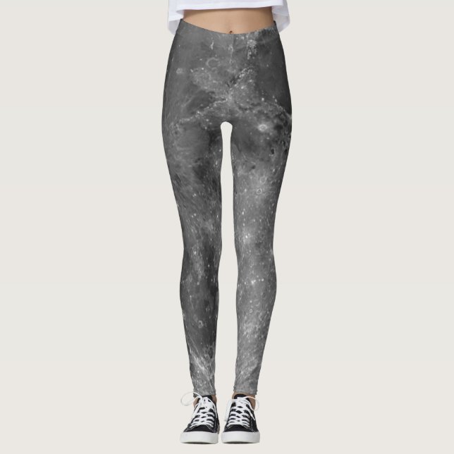 Fullmåne månens yta leggings (Framsida)