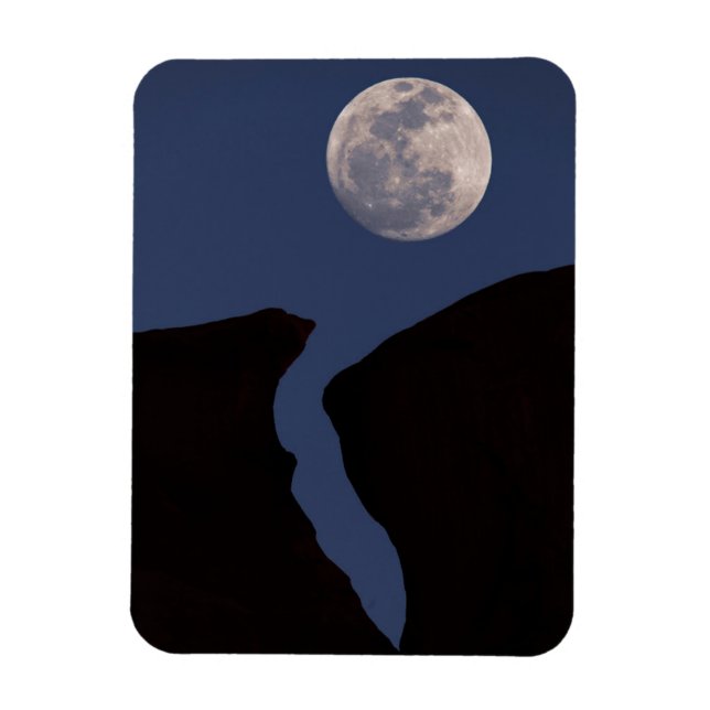 Fullmåne | Monument Valley, Arizona Magnet (Vertikal)