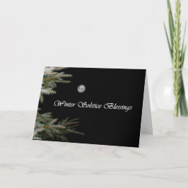 Fullmåne- och grästrädYule kort