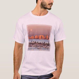 Fullmåne över San Diego T Shirt