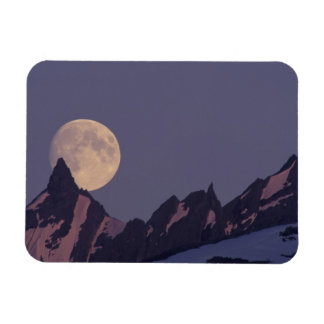 Fullmåne stiger | Chugach Mountains Alaska Magnet