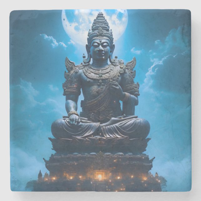 Fullmåneljuset från Buddha Stenunderlägg (Framsidan)
