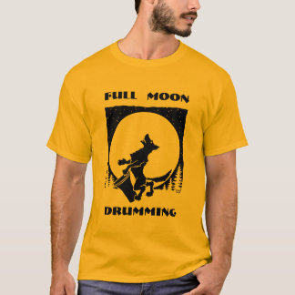 Fullmånen trummar tee shirt