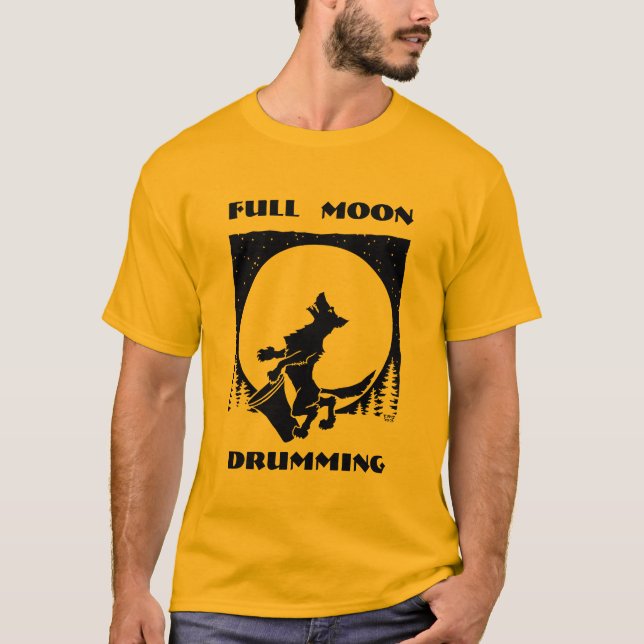 Fullmånen trummar tee shirt (Framsida)