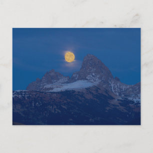 Fullmåneuppgång Grand Teton Driggs, Idaho Vykort