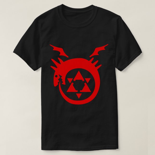 FullMetal Alchemist Uroboro [röd] T Shirt (Design framsida)