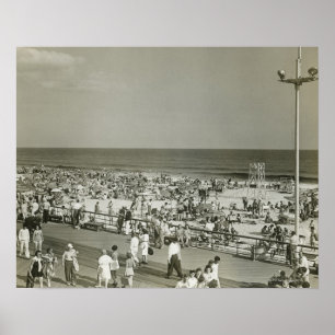 Fullsatt strand poster