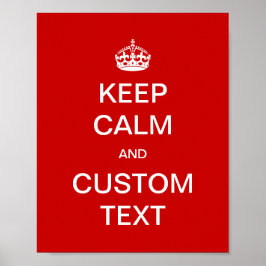 Fullständig anpassningsbar av Behållans Lugn och A Poster