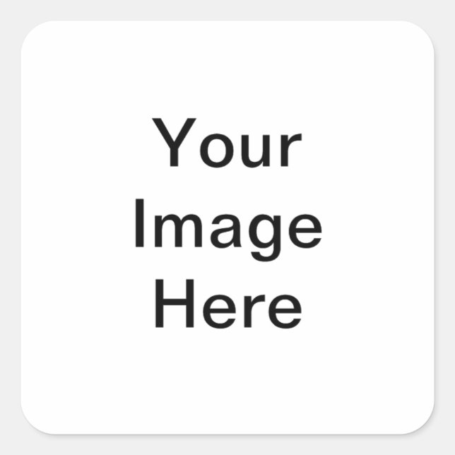 Fullständig Anpassningsbar Fyrkantigt Klistermärke (Framsida)