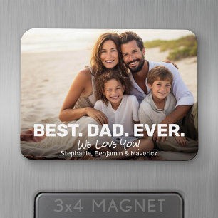 Fullständig bild med Bästa pappa någonsin - Whimsi Magnet